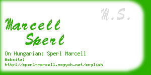 marcell sperl business card